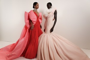 Backstage at Giambattista Valli Couture Spring 2023