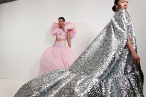 Backstage at Giambattista Valli Couture Spring 2023