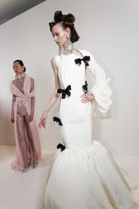 Backstage at Giambattista Valli Couture Spring 2023