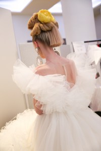 Backstage at Giambattista Valli Couture Spring 2023