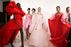 Backstage at Giambattista Valli Couture Spring 2023