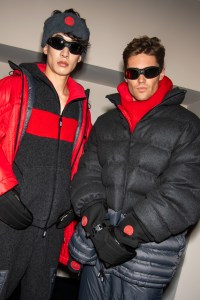 Backstage at Giorgio Armani Men's Fall 2023