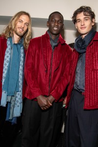 Backstage at Giorgio Armani Men's Fall 2023