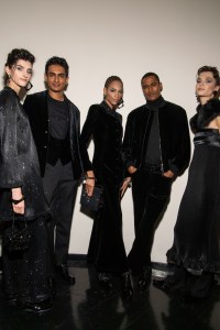 Backstage at Giorgio Armani Men's Fall 2023