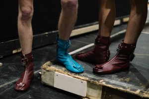 Backstage at JW Anderson Men's Fall 2023
