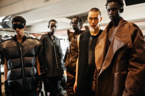 Backstage at Rick Owens Men's fall 2023