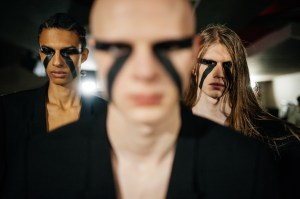 Backstage at Rick Owens Men's fall 2023