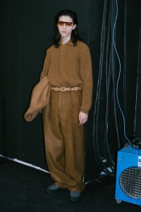 Backstage at Zegna Men's Fall 2023