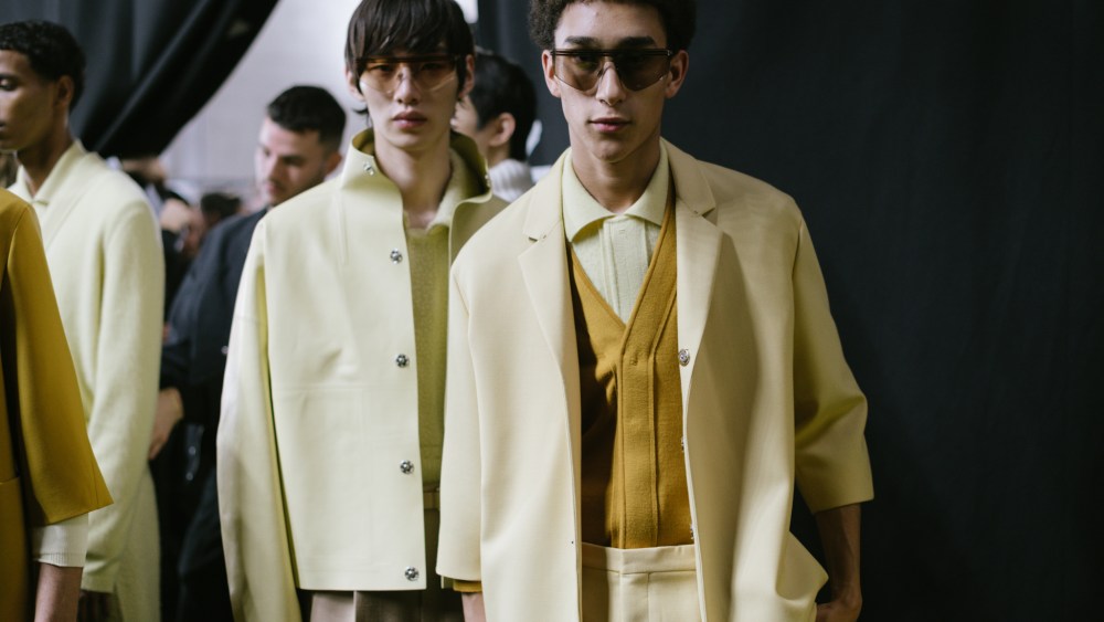 Backstage at Zegna Men's Fall 2023