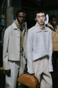 Backstage at Zegna Men's Fall 2023