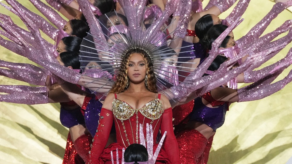 Beyoncé performs onstage headlining the “Grand Reveal Weekend” of Atlantis The Royal on Jan. 21 in Dubai.