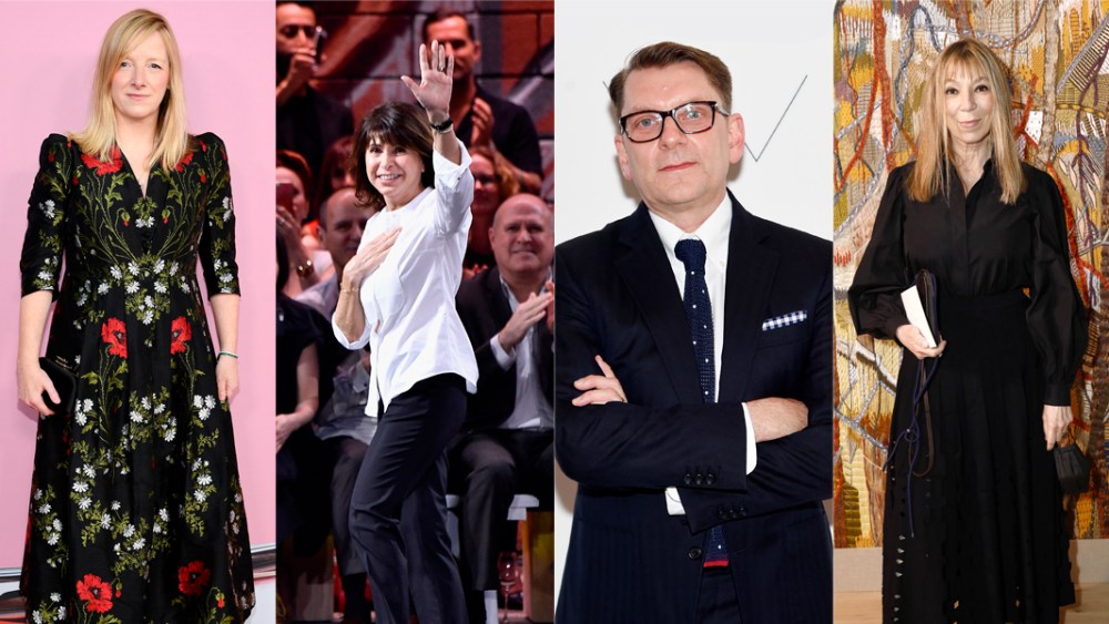 Sarah Burton, Veronique Nichanian, Ian Griffiths, and Victoire de Castellane