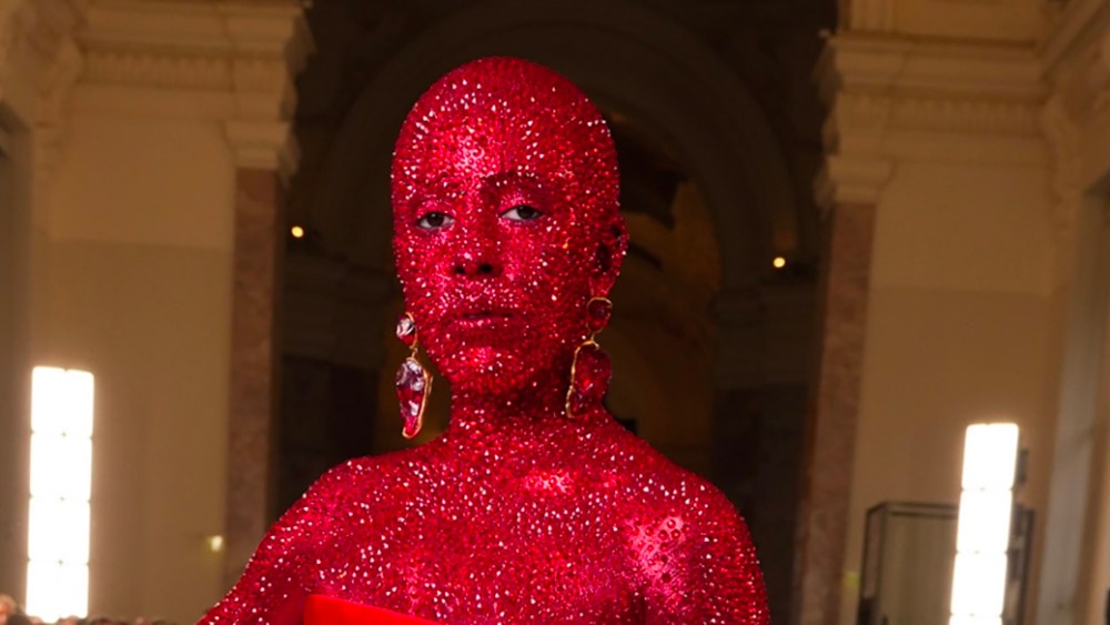 Doja Cat at the Schiaparelli Haute Couture Spring 2023 fashion show at Haute Couture Week in Paris on Jan. 23, 2023.