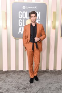 Andrew Garfield at the 80th Annual Golden Globe Awards held at The Beverly Hilton on January 10, 2023 in Beverly Hills, California.