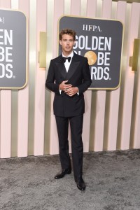Austin Butler at the 80th Annual Golden Globe Awards held at The Beverly Hilton on January 10, 2023 in Beverly Hills, California.