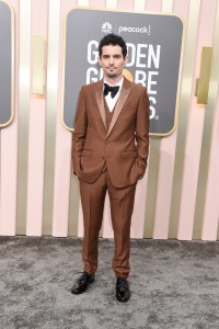 Damien Chazelle at the 80th Annual Golden Globe Awards held at The Beverly Hilton on January 10, 2023 in Beverly Hills, California.
