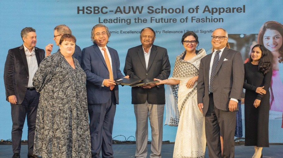 HSBC and AUW announced the new School of Apparel and Retail Management.