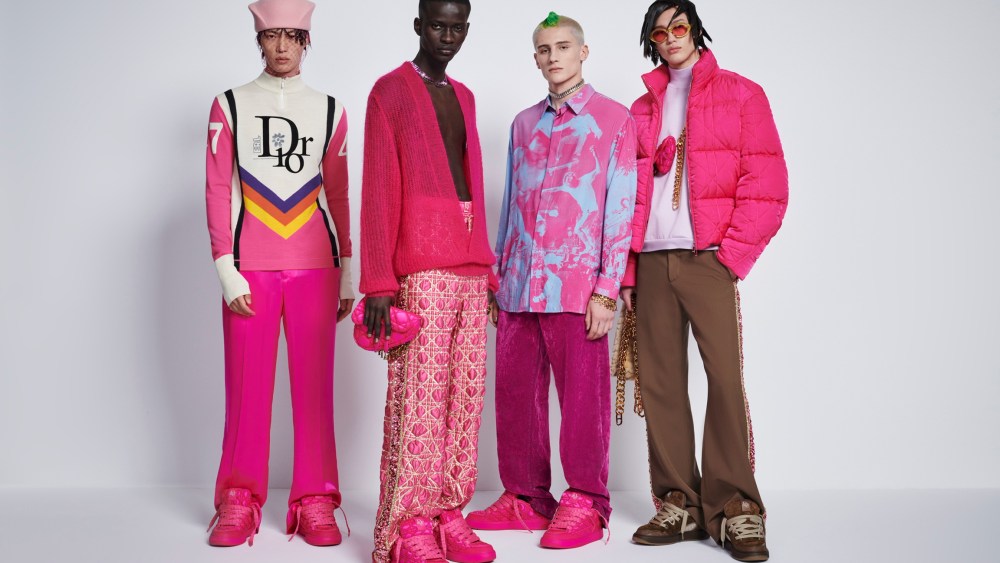 Looks from the Dior Men's 2023 Resort collection, a collaboration with ERL.