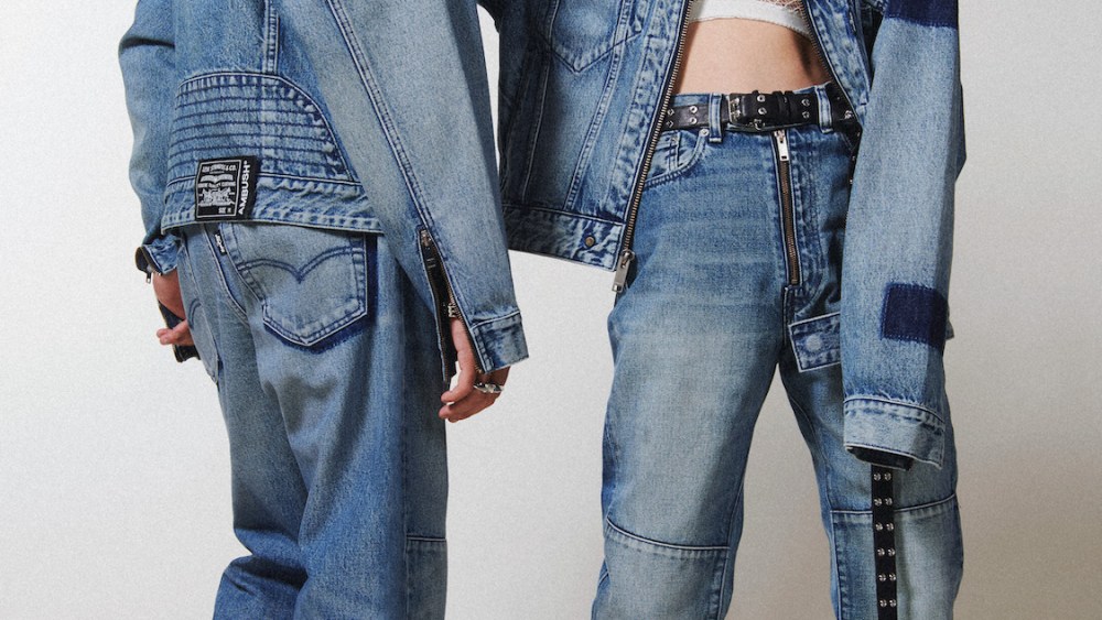 Levi’s teamed up with Ambush for a second collaboration imbued with the Japanese brand’s punk-meets-luxury approach to streetwear. 