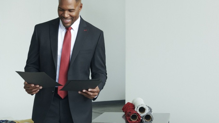 The new collection of made-to-order suits includes size-inclusive silhouettes and a variety of colors and prints.
