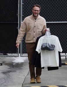 LOS ANGELES, CA - JANUARY 3: Seth Rogan is seen on January 3, 2023 in Los Angeles, California.  (Photo by Hollywood To You/Star Max/GC Images)