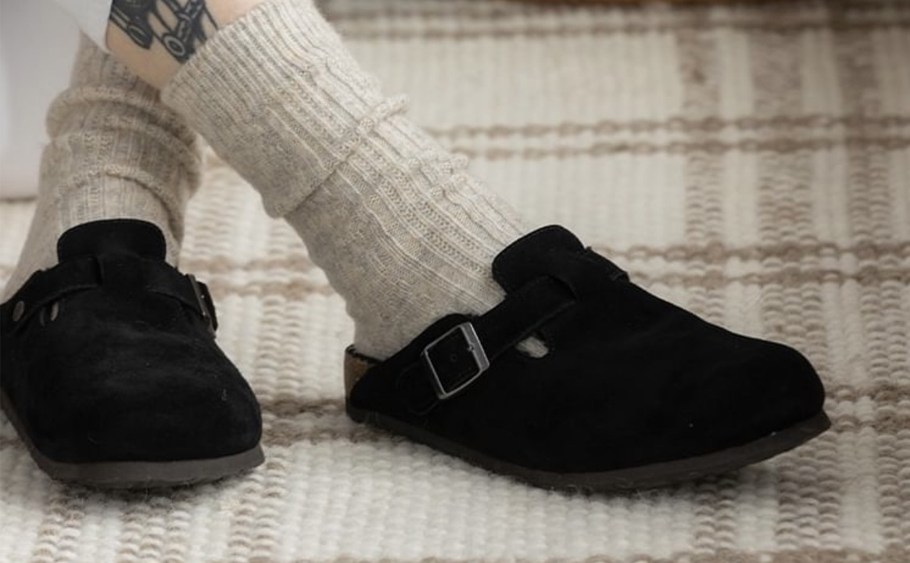 White Mountain cork footbed clogs