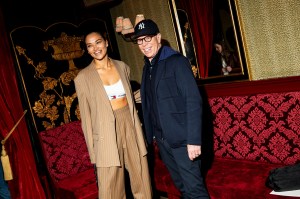 Shanina Shaik and Tommy Hilfiger