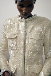 Backstage at Richard Quinn RTW Fall 2023