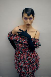 Backstage at Richard Quinn RTW Fall 2023