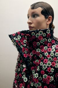 Backstage at Richard Quinn RTW Fall 2023
