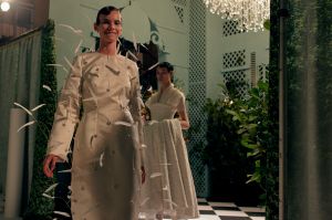 Backstage at Richard Quinn RTW Fall 2023