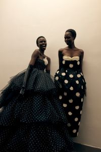 Backstage at Richard Quinn RTW Fall 2023
