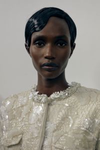 Backstage at Richard Quinn RTW Fall 2023