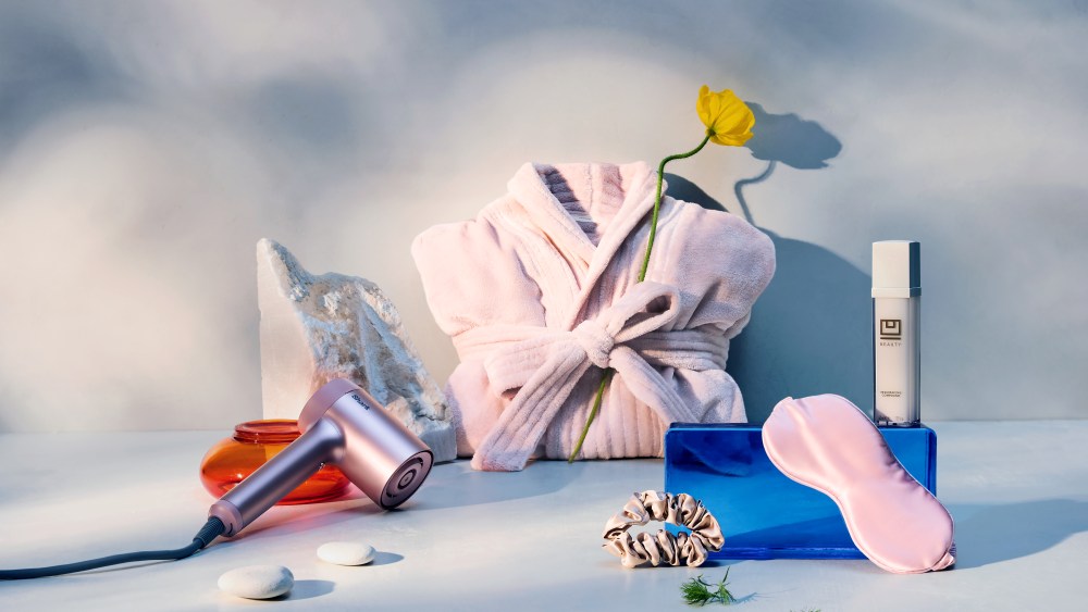 Female Founders products at Bloomingdale’s Carousel include the Shark Beauty hair dryer, Eberjey Chalet robe, Slip sleep mask and scrunchie and the U Beauty resurfacing compound.