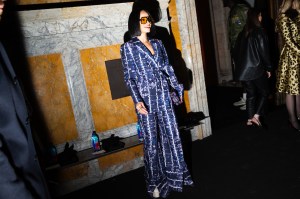 The scene at Front Row at Altuzarra RTW Fall 2023