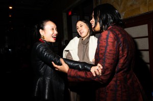 The scene at Front Row at Altuzarra RTW Fall 2023