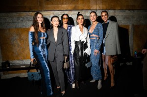The scene at Front Row at Altuzarra RTW Fall 2023
