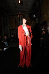 The scene at Front Row at Altuzarra RTW Fall 2023