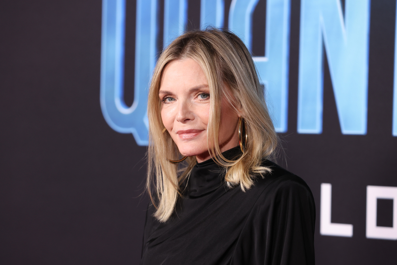Michelle Pfeiffer at the "Ant-Man and The Wasp: Quantumania" premiere on Feb. 6 in Los Angeles.