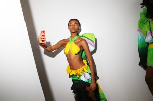 Backstage at Area RTW Fall 2023