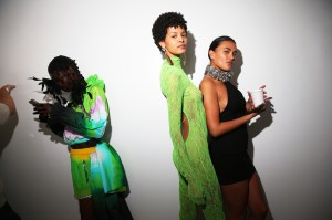 Backstage at Area RTW Fall 2023
