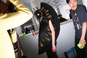 Backstage at Area RTW Fall 2023
