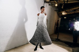 Backstage at Brandon Maxwell RTW Fall 2023