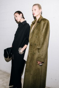 Backstage at Brandon Maxwell RTW Fall 2023