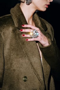 Backstage at Brandon Maxwell RTW Fall 2023