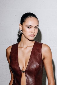 Backstage at Brandon Maxwell RTW Fall 2023