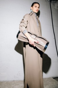 Backstage at Brandon Maxwell RTW Fall 2023