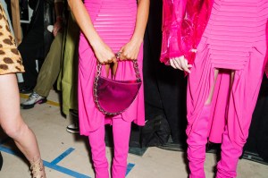Backstage at Dion Lee RTW Fall 2023