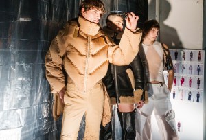 Backstage at Dion Lee RTW Fall 2023