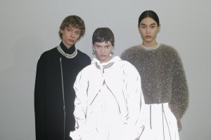 Backstage at Jil Sander RTW Fall 2023